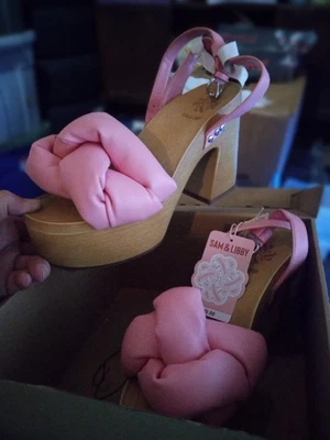 mujer tacón sam libby rosa plataforma bloque tacón upc 0605388357410 Foto 1 de 4