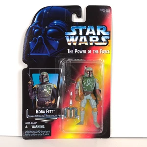 1995 Kenner Star Wars, The Power of the Force: BOBA FETT Red Card NIP - Picture 1 of 2