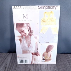 Sewing Pattern Soft Cup Bras Panties UNCUT Simplicity 8228 - Picture 1 of 3