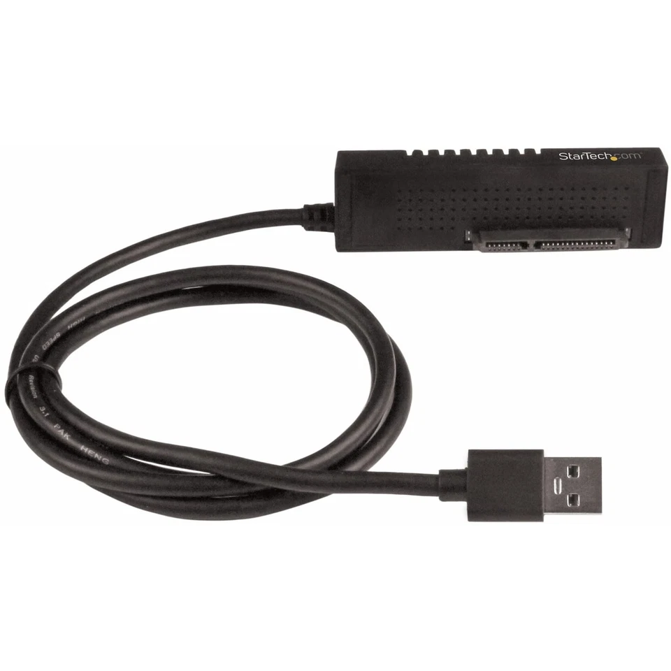 StarTech.com USB to SATA Adapter Cable - 2.5in and 3.5in Drives - USB 3.1 - 10Gb - Image 1 of 4