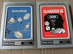 TRS-80 Pocket Computer Program Cartridge x2 Games & Games II - Bild 1 von 11