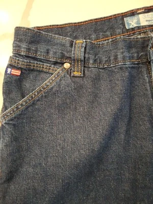 Pantalones de mezclilla Calgary X originales de tiro vintage calce relajado para hombre talla 11/12X34 Foto 1 de 4