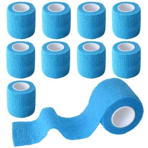 9 Pack 2" x 5 Yards Self Adhesive Bandage Wrap Self Stick Wrap for Ankle, Wrist, - Picture 1 of 8