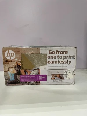 HP DeskJet 3755 Wireless All-in-One Printer White - Image 1 of 2