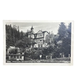 Postkarte AK Schwarzmühle Hotel Waldfrieden Thüringer Wald Gelaufen - Bild 1 von 3