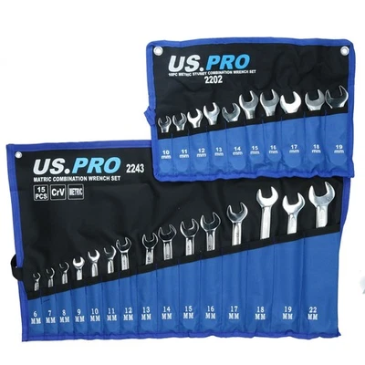 Juego de llaves combinadas métricas MM 6mm - 22mm Stubby + Normal 25pc - Imagen 1 de 4