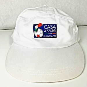Vintage Italy World Cup 1998 Snapback Hat Cap Italia Casa Azzurri Francia '98 - Picture 1 of 11