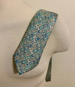 NWT Emilio Pucci Firenze Floral Stripe Neck Tie - Picture 1 of 3