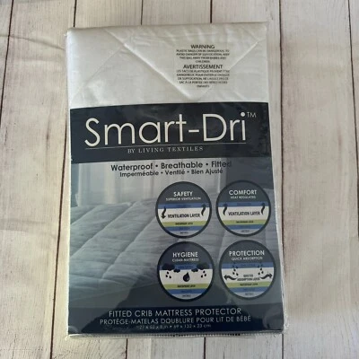 Protector de colchón Smart-Dri by Living Textiles impermeable ajustado para cuna NUEVO Foto 1 de 4