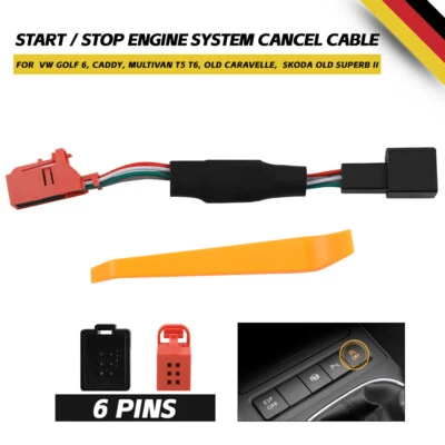 Cable de arranque de parada de coche motor eliminador canceller conector para VW Skoda Caddy T5 - Imagen 1 de 4