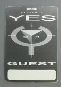 JA Backstage Pass Satin Sticker 90125 Tour '84 AUTHENTISCH! - Bild 1 von 1