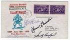 Baseball #855 1939 FDC #9C Carter Signed Koufax, Harder, Leonard, Reynolds