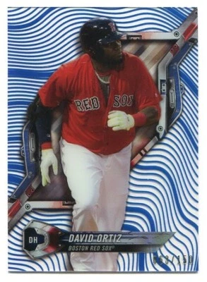 DAVID ORTIZ 2018 Topps High Tek Blue Rainbow Foil 063/150 - Image 1 of 2