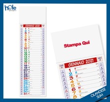 Calendari Personalizzati 2021 Olandese Gadget da Muro Parete Pubblicitari SLIM