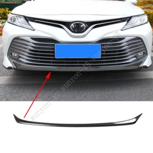 2019-2020 For Toyota Camry L LE XLE front bumper Moulding cover Trim ABS carbon - Picture 1 of 7