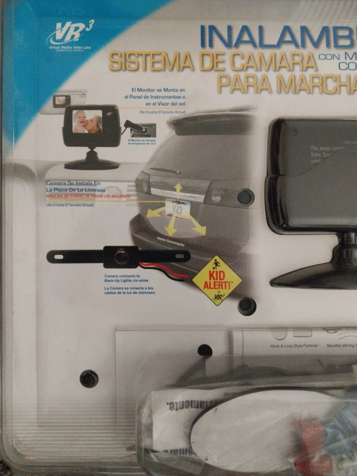 Camera System Auto Car Color LCD Monitor VR3 Easy Install No Drill Wireless New - Image 1 of 4