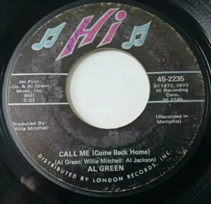 Al Green - Call Me / What A Wonderful Thing Love Is 45 - 1973 Hi Records - Picture 1 of 4