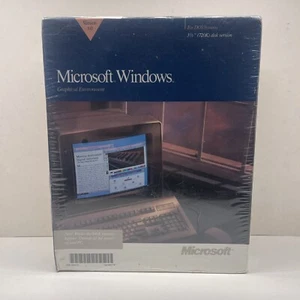 Microsoft Windows 3.0 - New, Sealed Original 3.5" NOS Vintage - Picture 1 of 6