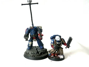 A16 WARHAMMER SPACE MARINES ARMY - CRIMSON FIST TERMINATOR STANDARD & VETERAN - Picture 1 of 5