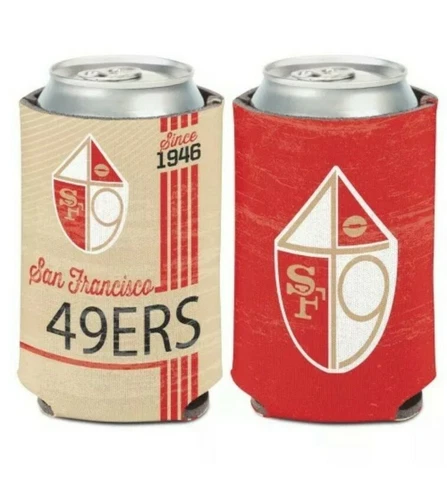 SAN FRANCISCO 49ERS CLASSIC LOGO NEOPRENE CAN BOTTLE COOZIE COOLER KOOZIE Cover