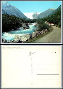 NORWEGEN Postkarte - Sognefjord, Krundalen Krundalsbreen, Opp mot evig is DN - Bild 1 von 1