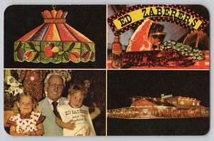 Postcard Ed Zaberer's World Famous Restaurant Wildwood, NJ, Multiview - Imagen 1 de 3