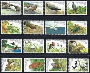 1982 Christmas Island SG # 152-167 Birds 1c - $4 set of 16 Mint Unhinged MUH MNH - Picture 1 of 1