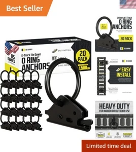 20 Heavy-Duty Steel O-Rings for E-Track Systems - 4500 lbs Break Strength - Picture 1 of 9