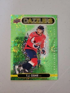 2021-22 Upper Deck Series 2 - Dazzlers Green #DZ-98 T.J. Oshie E14 - Picture 1 of 2