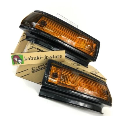 Juego de pares de lentes de señal de giro izquierda y derecha Toyota Trueno AE86 Sprinter genuino Japón Foto 1 de 4