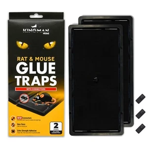 Mouse and Rat Glue Trap/Board (Large Size) (2 Pack / 4 Traps) Rodent Trap Saf... - Picture 1 of 8