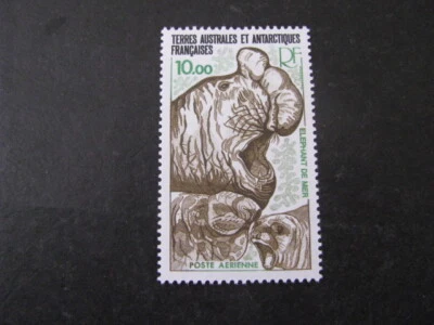 Sello FSAT Elephant Seals Air Mail Scott # C54 Nunca con bisagras sin usar Foto 1 de 4