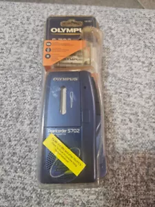 Olympus Pearlcorder S702 Handheld Microcassette Voice Recorder Blue. NEW. READ - Picture 1 of 4