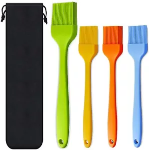 2/3/4/5 PCS 10.2"+8.2" Silicone Basting Pastry Barbecue oil Brush BBQ Kitchen - Picture 1 of 24