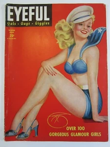 Eyeful Magazine Vol. 2 #1, Winter Issue, 1945 VG+ Great Devoress Cover! - Foto 1 di 7