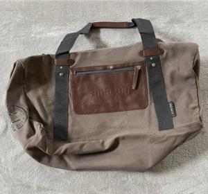 Field & Co Vintage Cotton Collection Crossbody Duffle Bag Brown with LOGO NEW - Picture 1 of 6