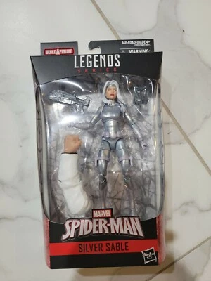 HASBRO Marvel Legends SILVER SABLE SPIDERMAN Kingpin BAF LACRADO MISB FECHADO - Imagem 1 de 2