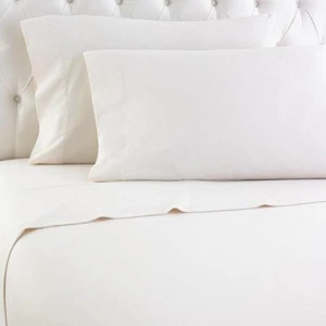 Micro Flannel Shavel High Quality Luxurious Sheet Set - Cal King, Ivory. - Picture 1 of 1