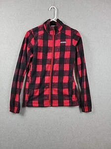 Columbia Red Buffalo Plaid LS Full Zip Up Fleece Basic Jacket Boys XL 18-20 - Picture 1 of 12