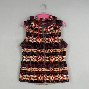 Royal Robbins Vest Womens Medium Aztec Soft Plush Fleece Outdoor Cabin Western - Picture 1 of 13