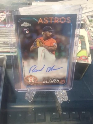 2024 Topps Chrome Ronel Blanco  Autograph Auto RC #AC-ROBL Astros Refractor/499 - Image 1 of 3