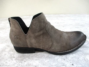 Born Bootie Damen 8 taupe braun Kerri Cut-Out Stiefelette Reißverschluss Freizeit Komfort - Bild 1 von 15