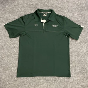 Camisa polo Colorado State Rams para hombre grande verde NCAA College Under Armour - Imagen 1 de 7