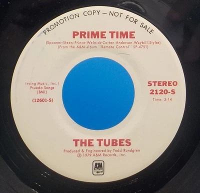 The Tubes 45 Prime Time / No Way Out - PROMO VG++ J2 - Image 1 of 2