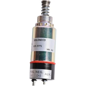 12V Fuel Shut Off Solenoid Valve 125-5771 For Caterpillar CAT 3114 3116 Engine - Picture 1 of 5