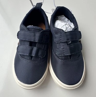 NWT Old Navy Blue Double Strap Unisex Boy’s Toddler Sneakers Shoes Size 6 - Image 1 of 4