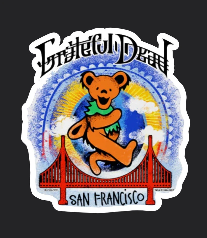 Steal Your Face Grateful Dead Sticker 60th Anniversary San Francisco Jerry Garci