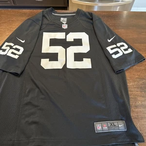 Nike Oakland Raiders Khalil Mack #52 OnField Jersey Size- XL - Barely Worn - Picture 1 of 5