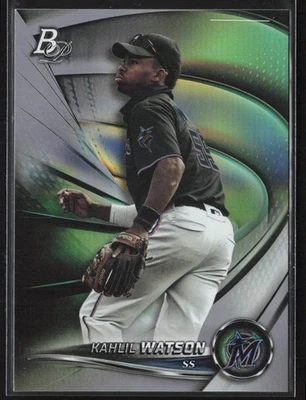 2022 Bowman Platinum #TOP-98 Kahlil Watson Top Prospects - Image 1 of 2