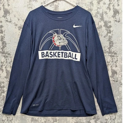 Camiseta deportiva Nike Dri Fit para hombre manga larga baloncesto Gonzaga Bulldogs XL Foto 1 de 4